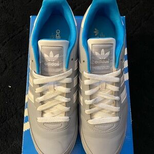 Adidas Gray and Blue Sneakers